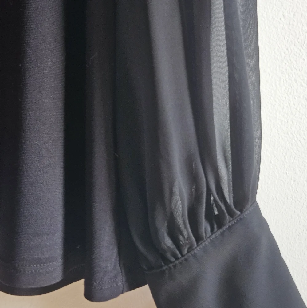 WHBM Chiffon-Sleeve Boatneck Top in Women's M - Picture 14 of 16